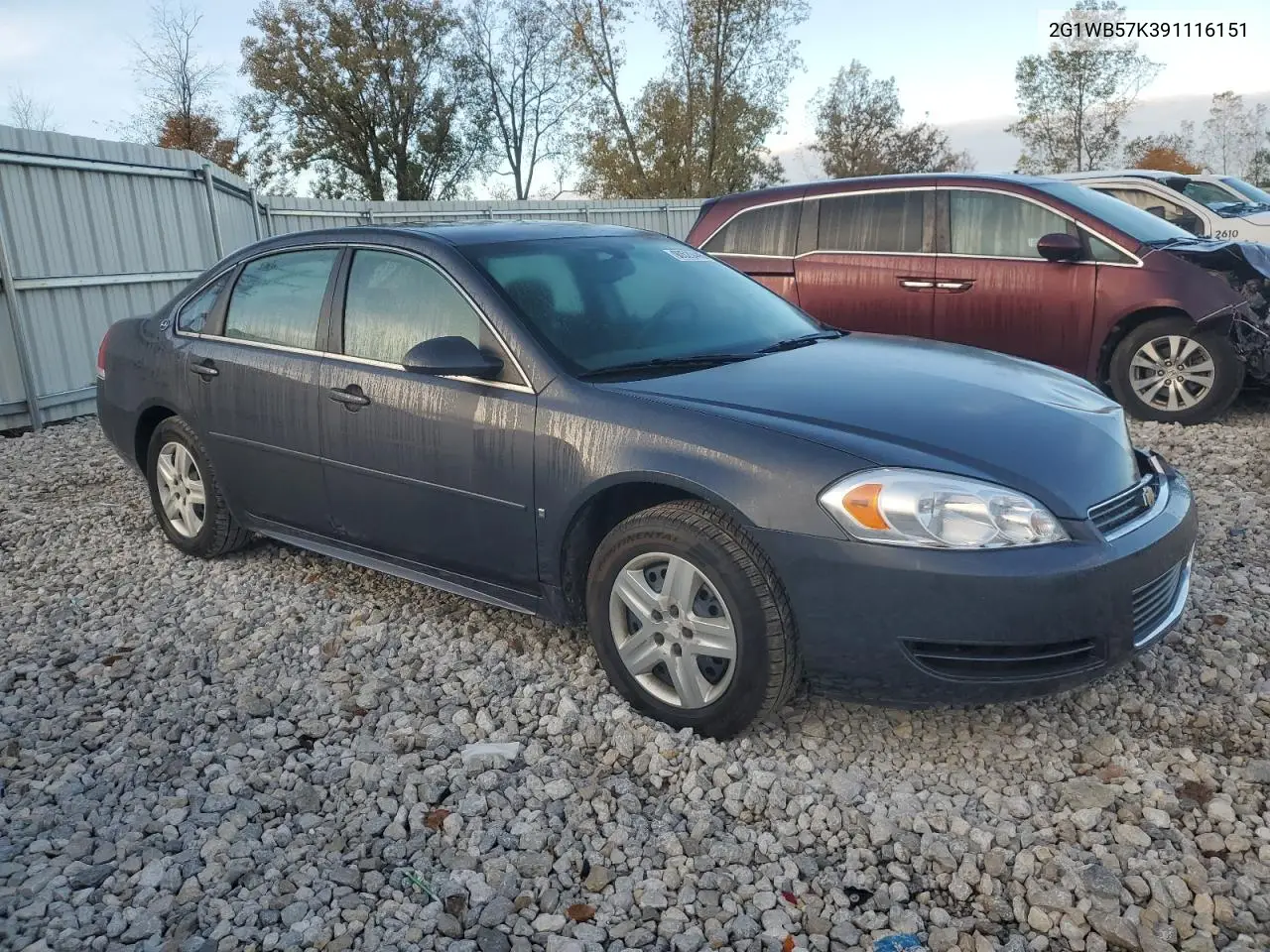 2G1WB57K391116151 2009 Chevrolet Impala Ls