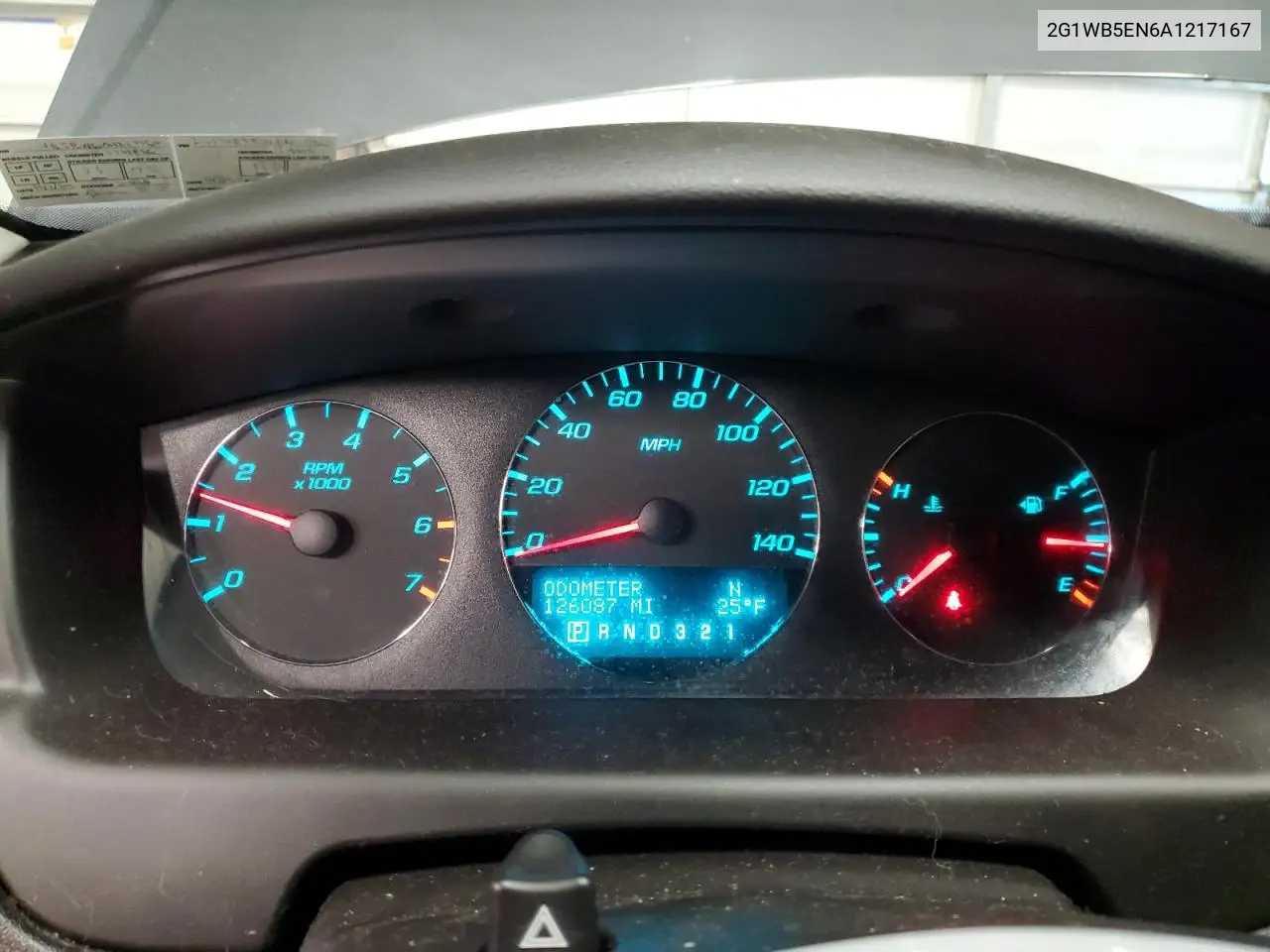 2G1WB5EN6A1217167 2010 Chevrolet Impala Lt