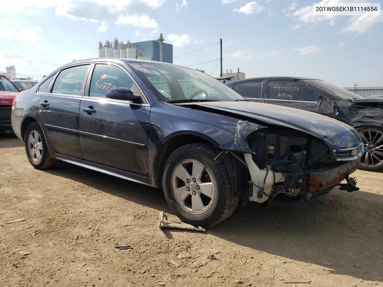 2011 Chevrolet Impala Lt VIN: 2G1WG5EK1B1114554 Lot: 65936854