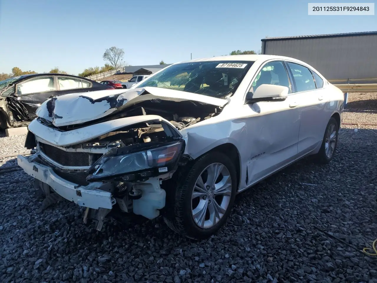 2G1125S31F9294843 2015 Chevrolet Impala Lt