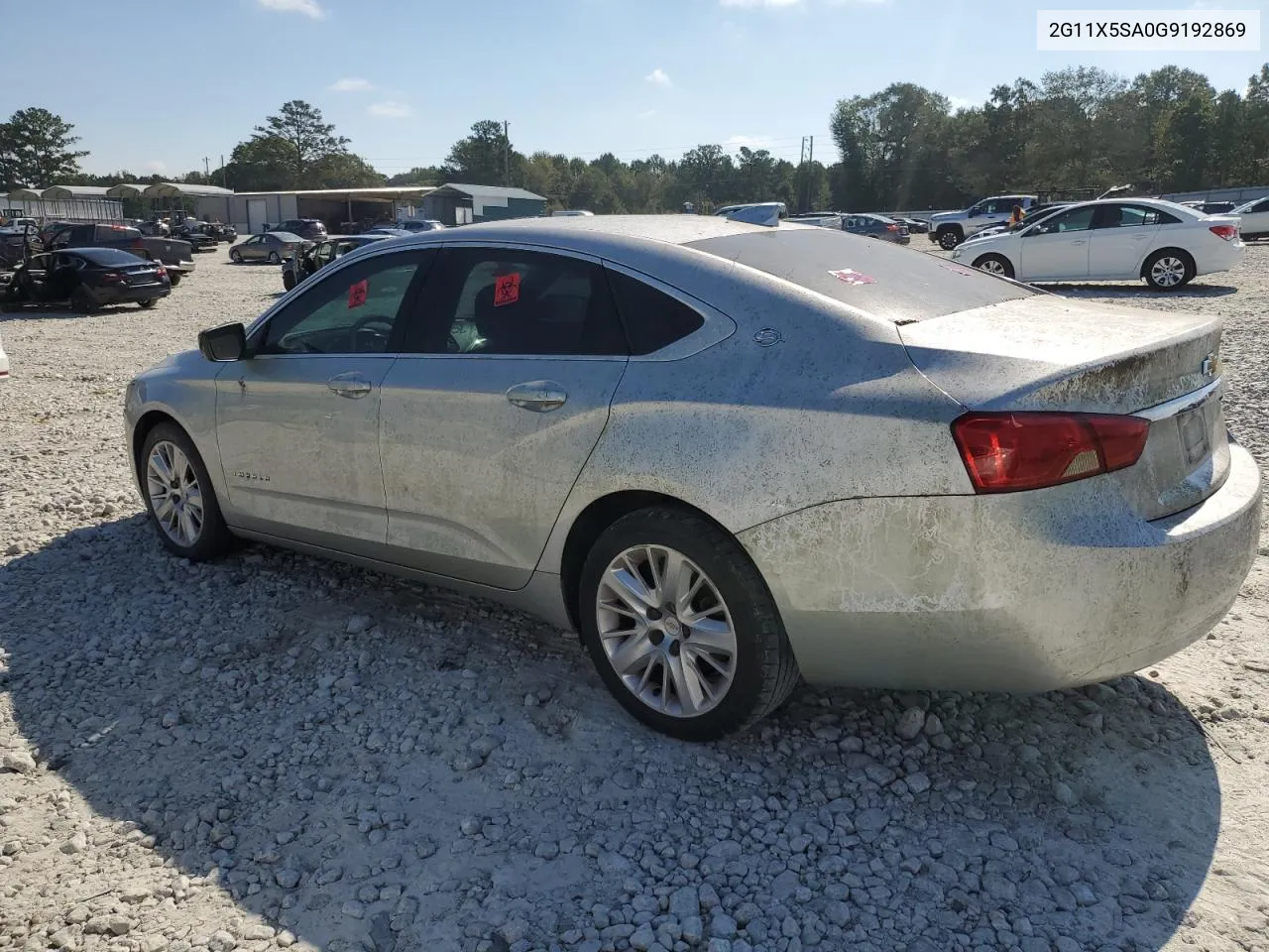 2G11X5SA0G9192869 2016 Chevrolet Impala Ls