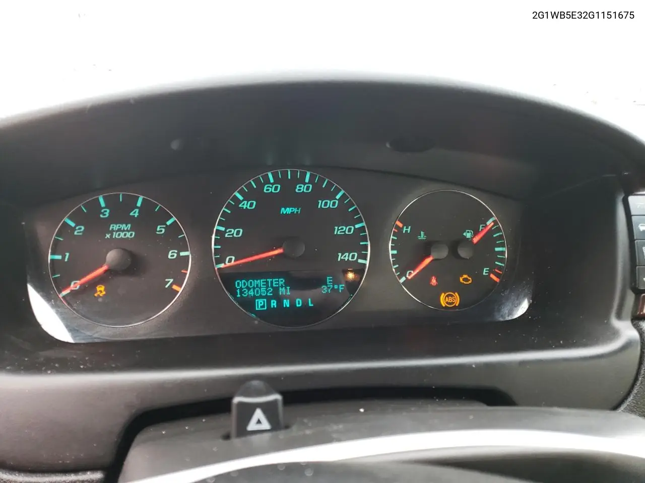 2G1WB5E32G1151675 2016 Chevrolet Impala Limited Lt