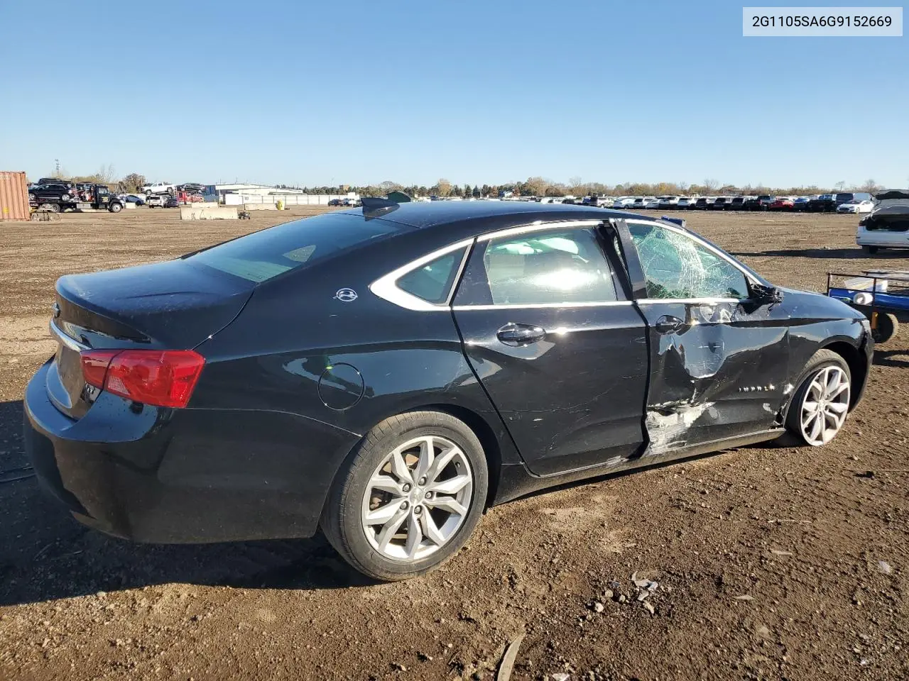 2G1105SA6G9152669 2016 Chevrolet Impala Lt