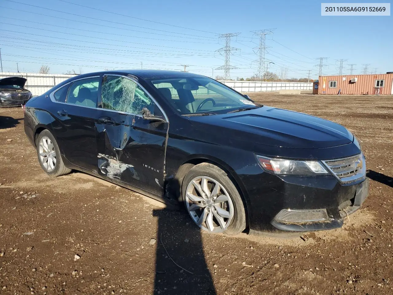 2G1105SA6G9152669 2016 Chevrolet Impala Lt