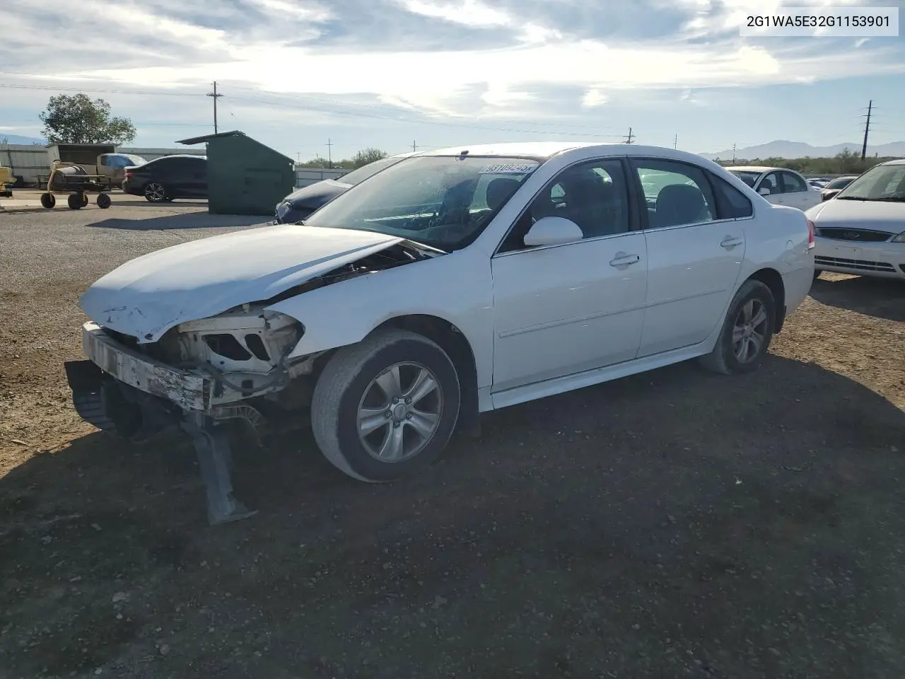 2G1WA5E32G1153901 2016 Chevrolet Impala Limited Ls