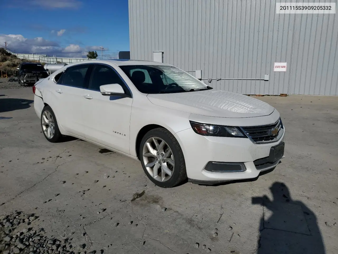 2G1115S39G9205332 2016 Chevrolet Impala Lt