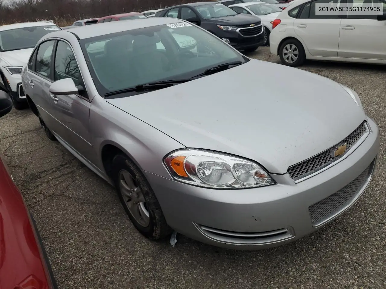 2G1WA5E35G1174905 2016 Chevrolet Impala Limited Ls