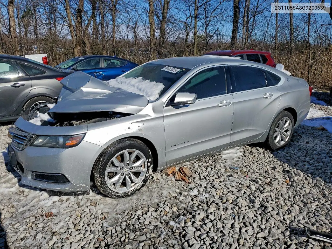 2G1105SA8G9200639 2016 Chevrolet Impala Lt