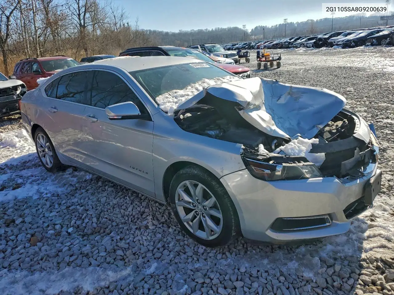 2G1105SA8G9200639 2016 Chevrolet Impala Lt