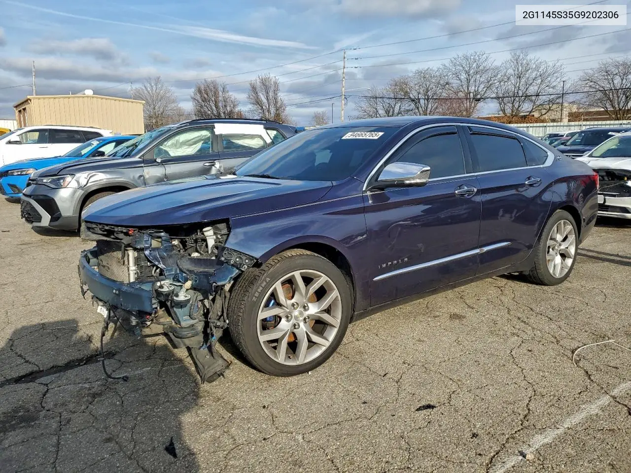 2G1145S35G9202306 2016 Chevrolet Impala Ltz