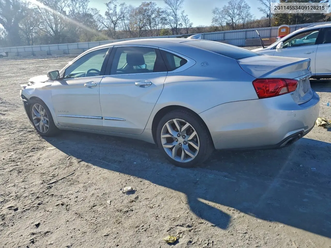 2G1145S34G9128215 2016 Chevrolet Impala Ltz