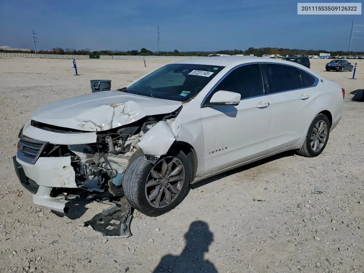2G1115S35G9126322 2016 Chevrolet Impala Lt