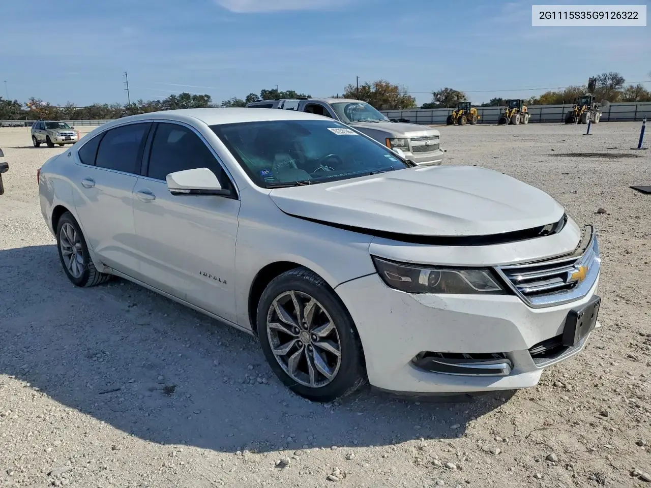2G1115S35G9126322 2016 Chevrolet Impala Lt