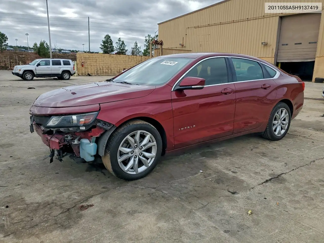 2G1105SA5H9137419 2017 Chevrolet Impala Lt