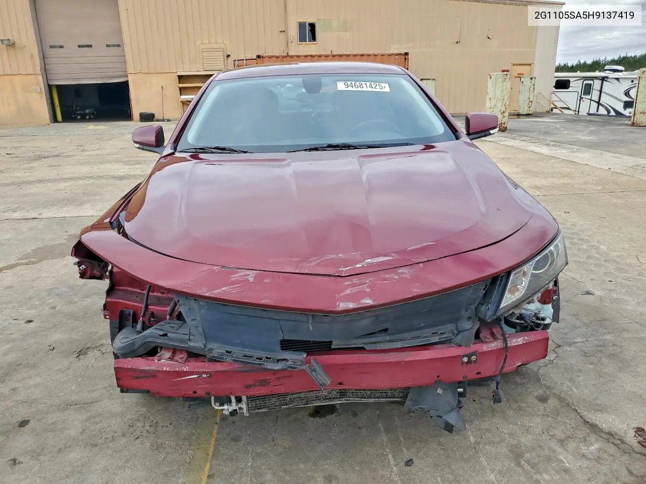2G1105SA5H9137419 2017 Chevrolet Impala Lt