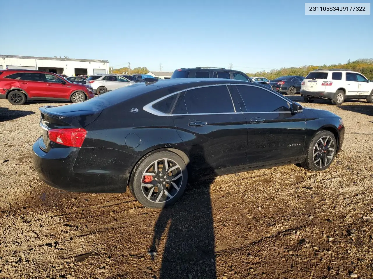 2G1105S34J9177322 2018 Chevrolet Impala Lt
