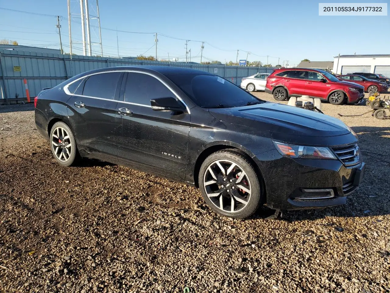2G1105S34J9177322 2018 Chevrolet Impala Lt