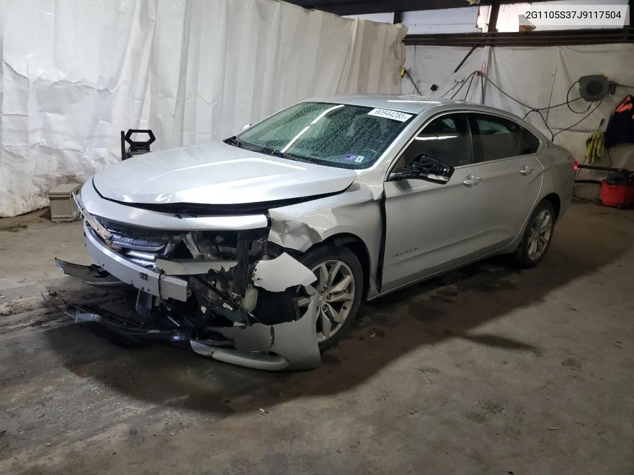 2G1105S37J9117504 2018 Chevrolet Impala Lt