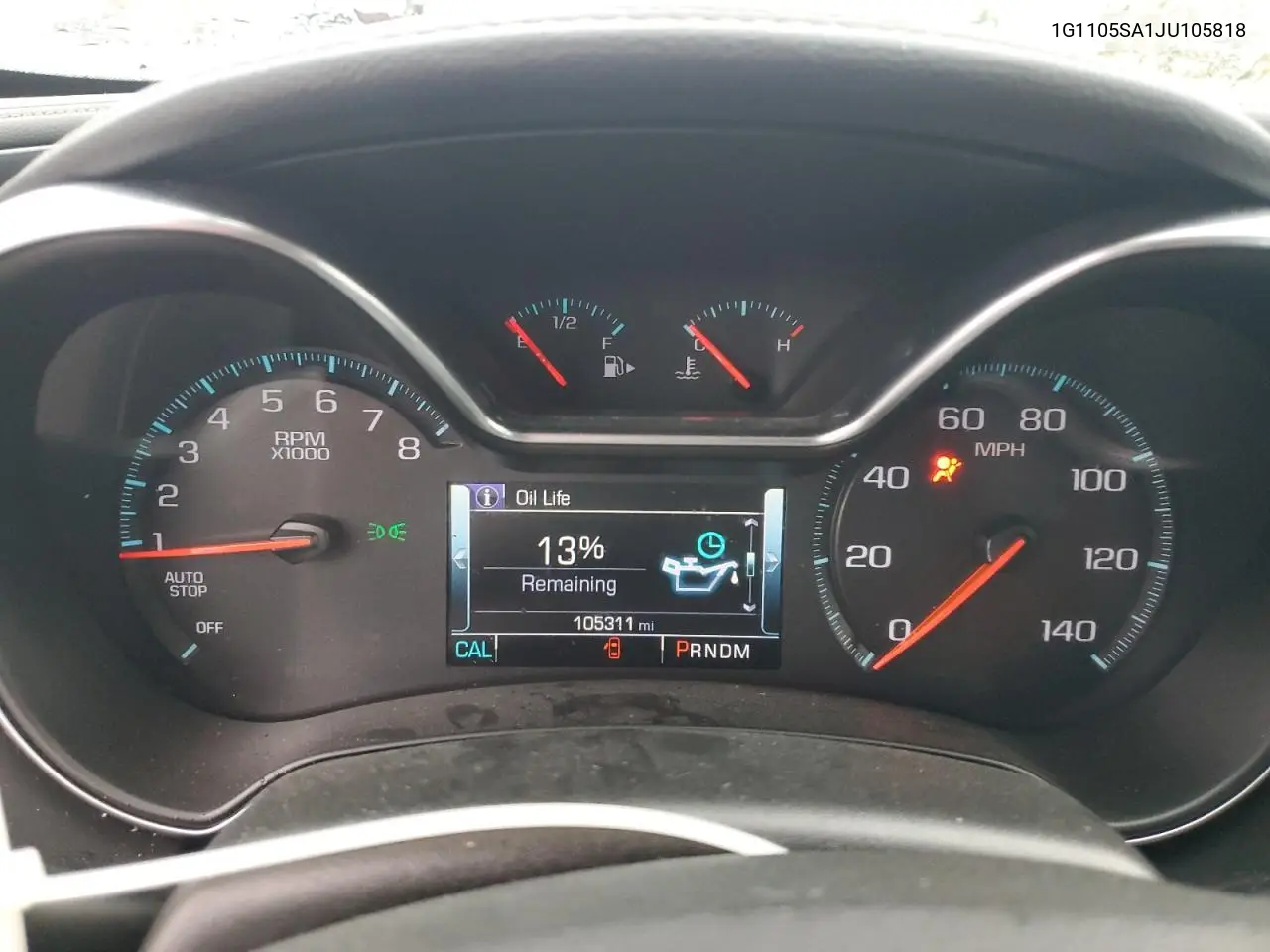 1G1105SA1JU105818 2018 Chevrolet Impala Lt