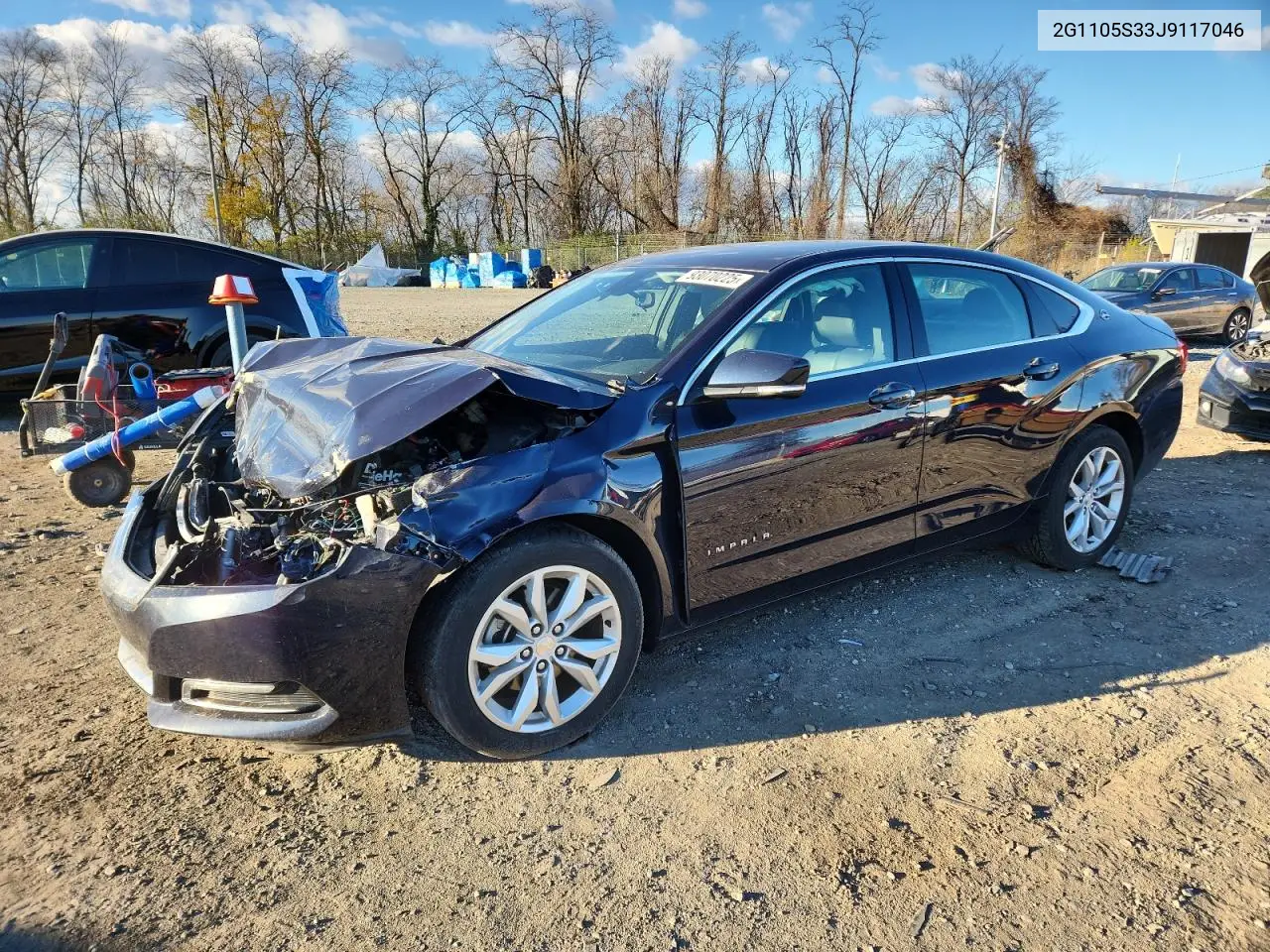 2G1105S33J9117046 2018 Chevrolet Impala Lt