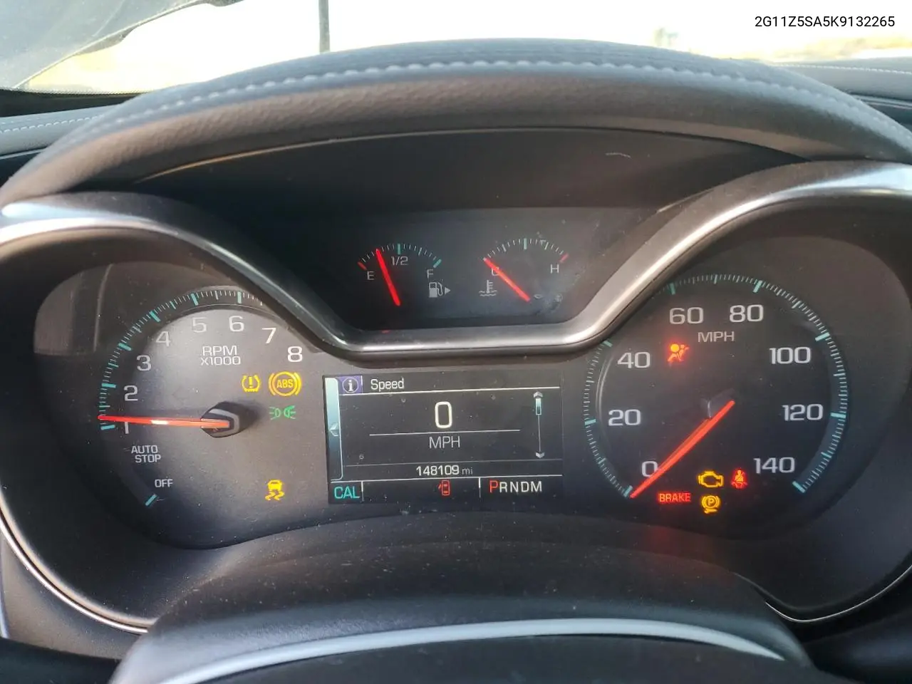2G11Z5SA5K9132265 2019 Chevrolet Impala Lt
