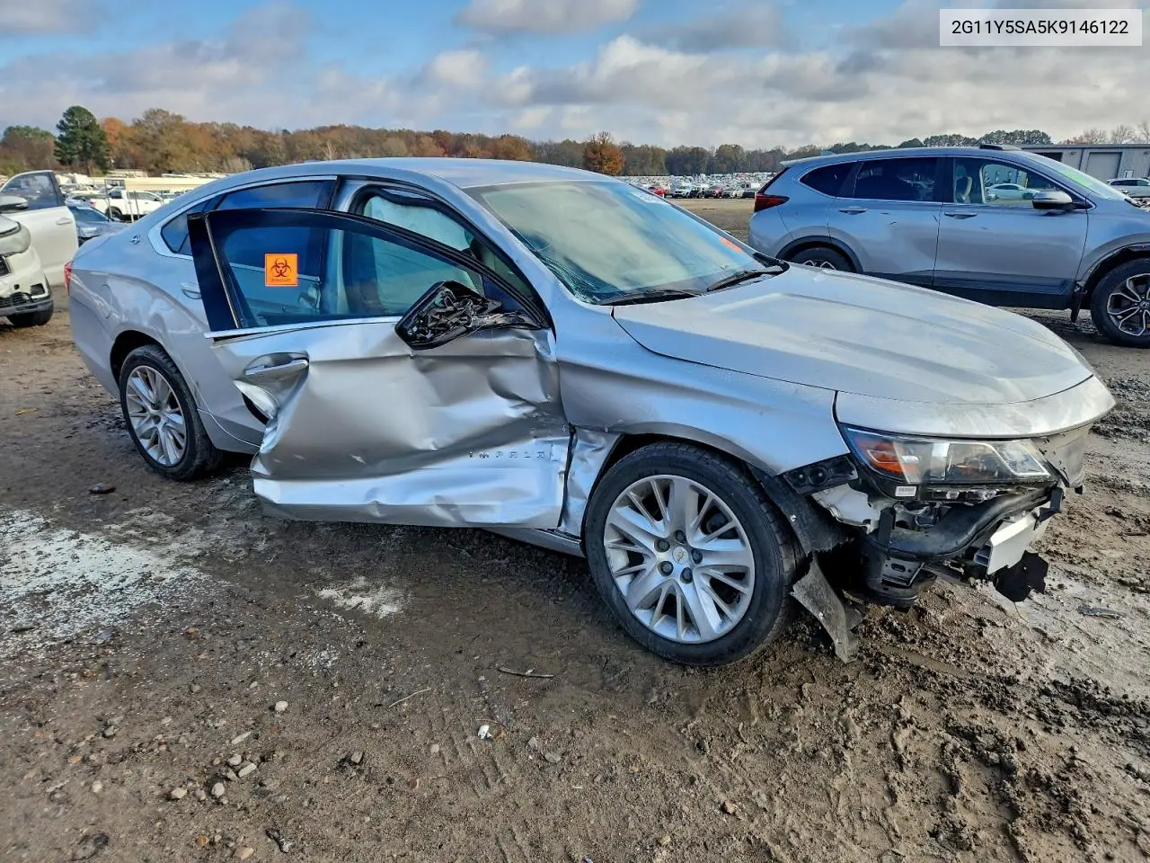 2G11Y5SA5K9146122 2019 Chevrolet Impala Ls