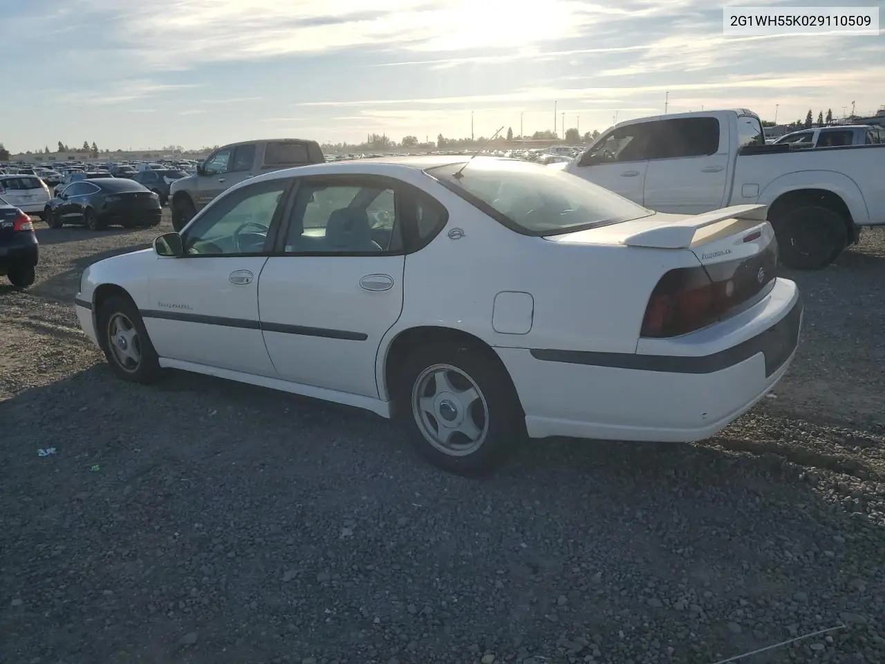 2G1WH55K029110509 2002 Chevrolet Impala Ls