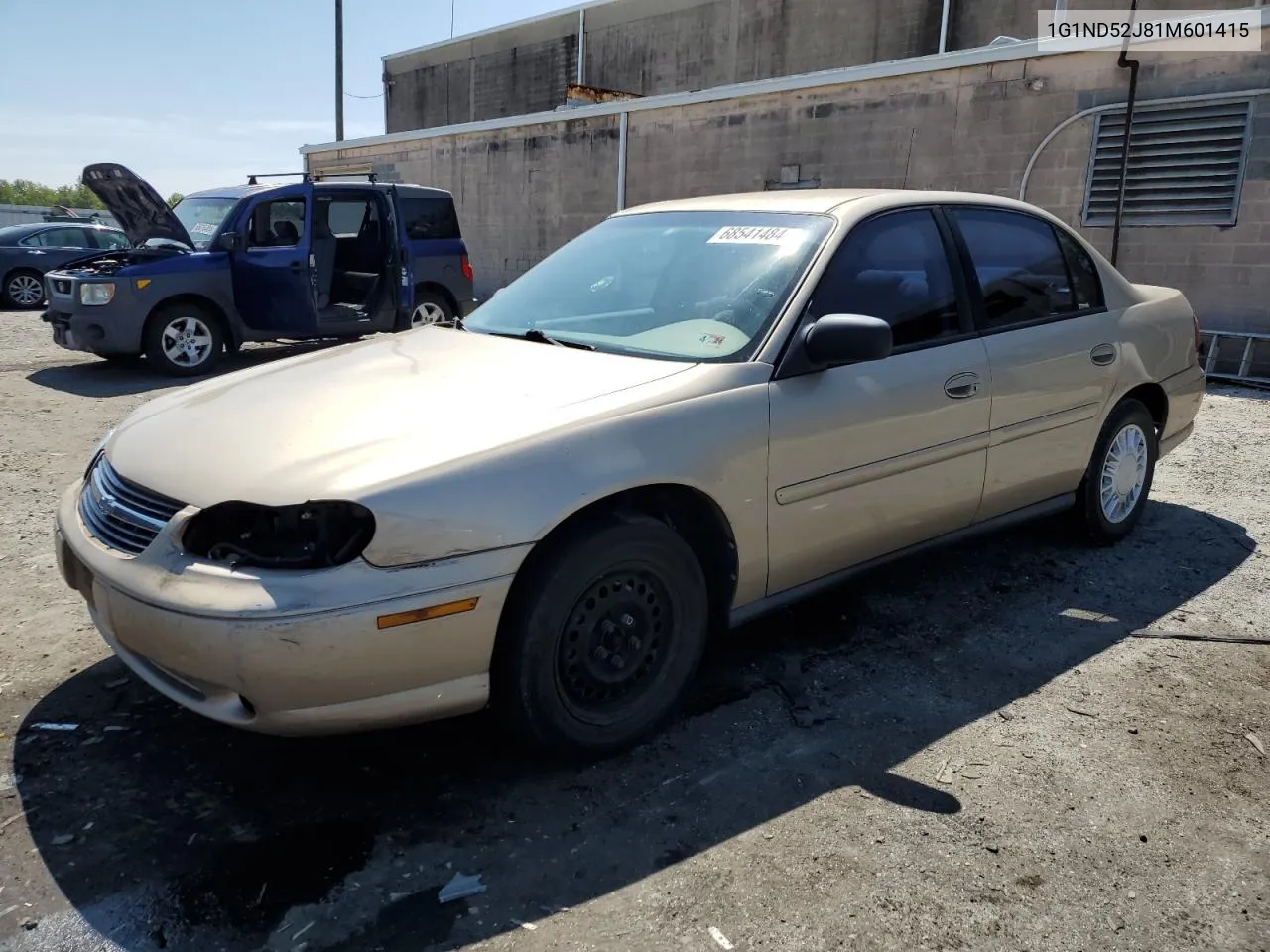 2001 Chevrolet Malibu VIN: 1G1ND52J81M601415 Lot: 68541484