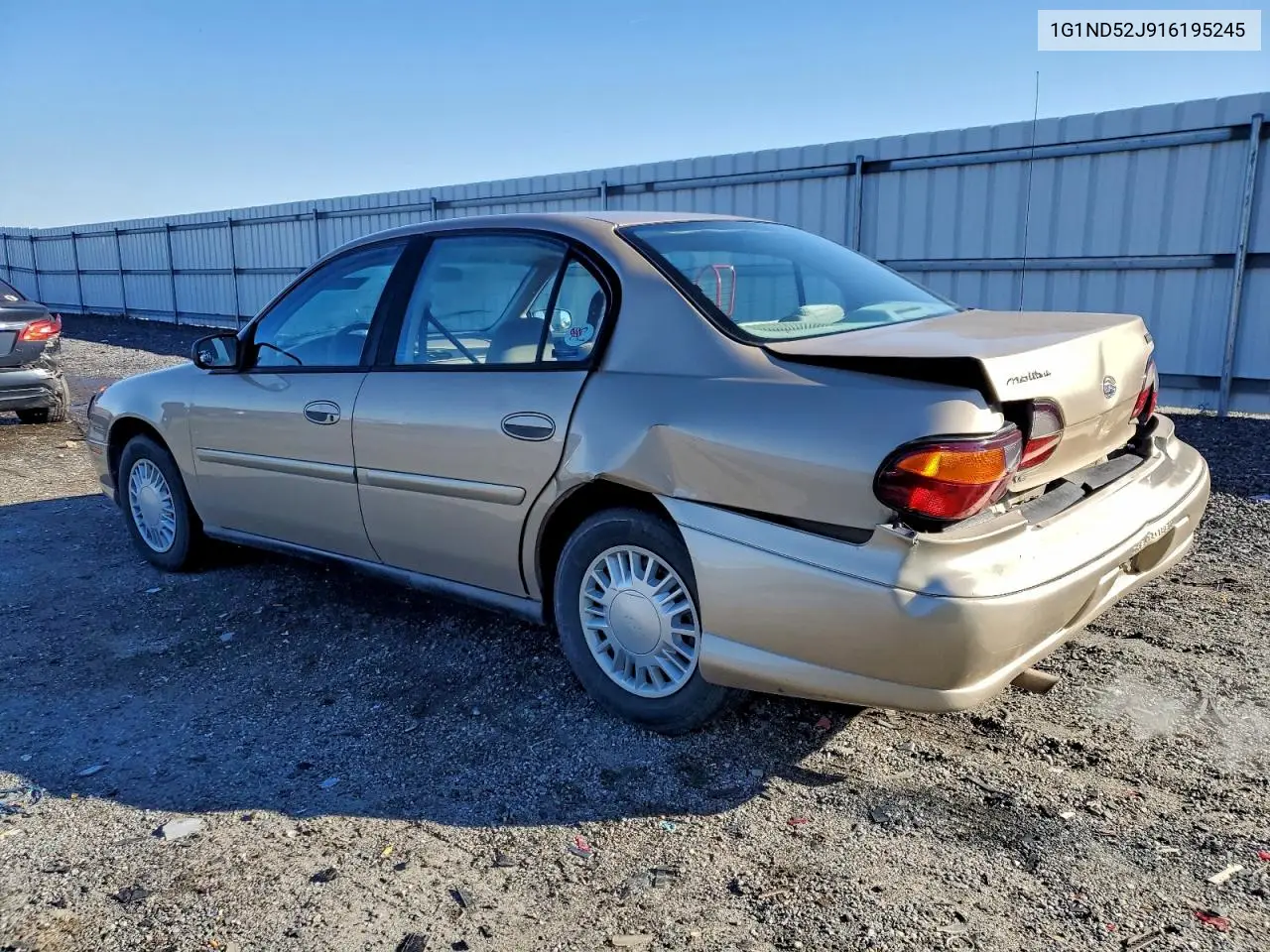 1G1ND52J916195245 2001 Chevrolet Malibu