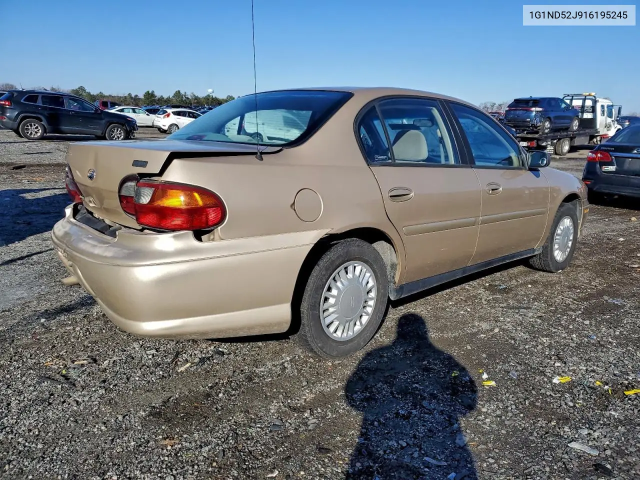 1G1ND52J916195245 2001 Chevrolet Malibu