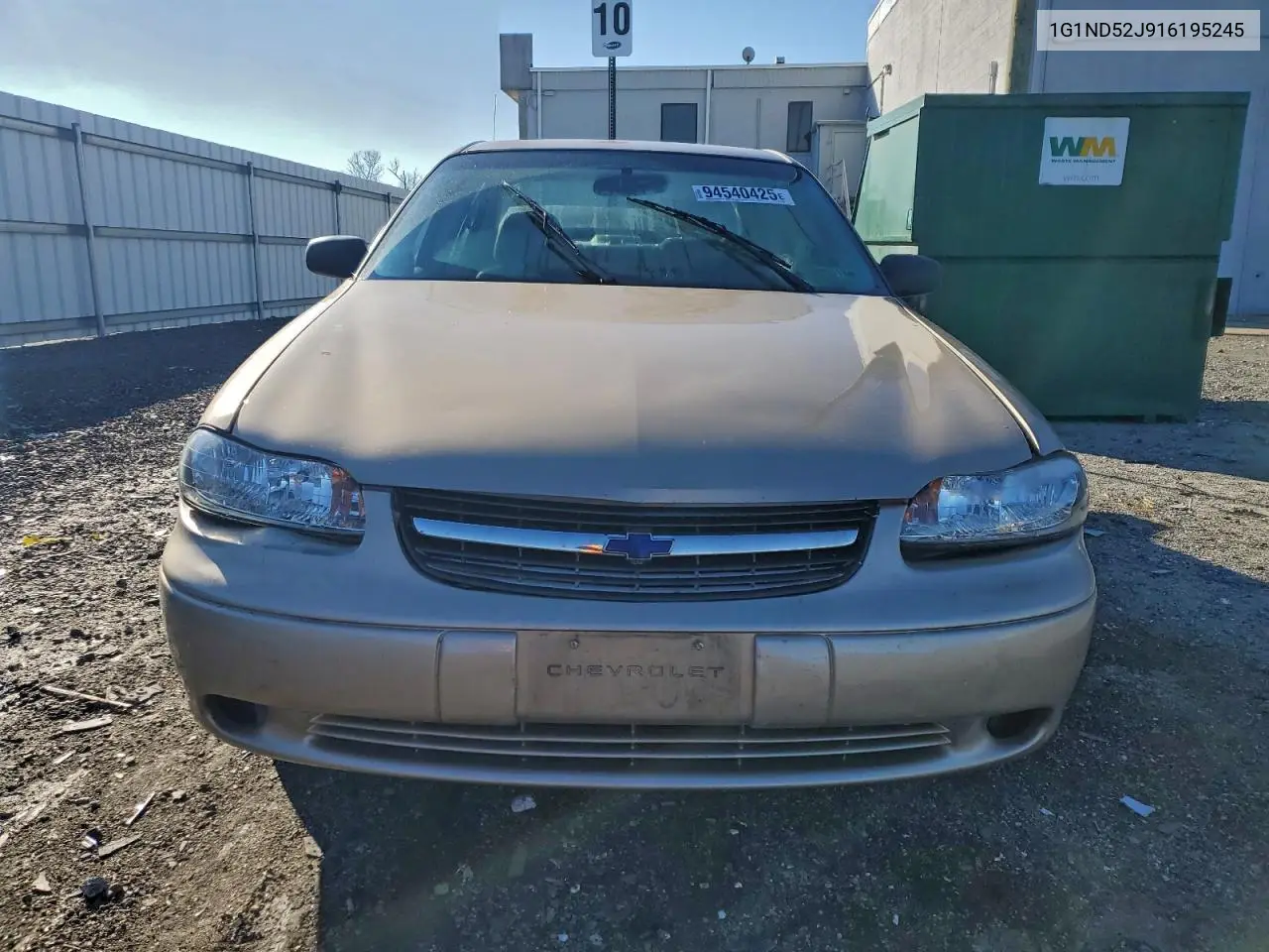 1G1ND52J916195245 2001 Chevrolet Malibu