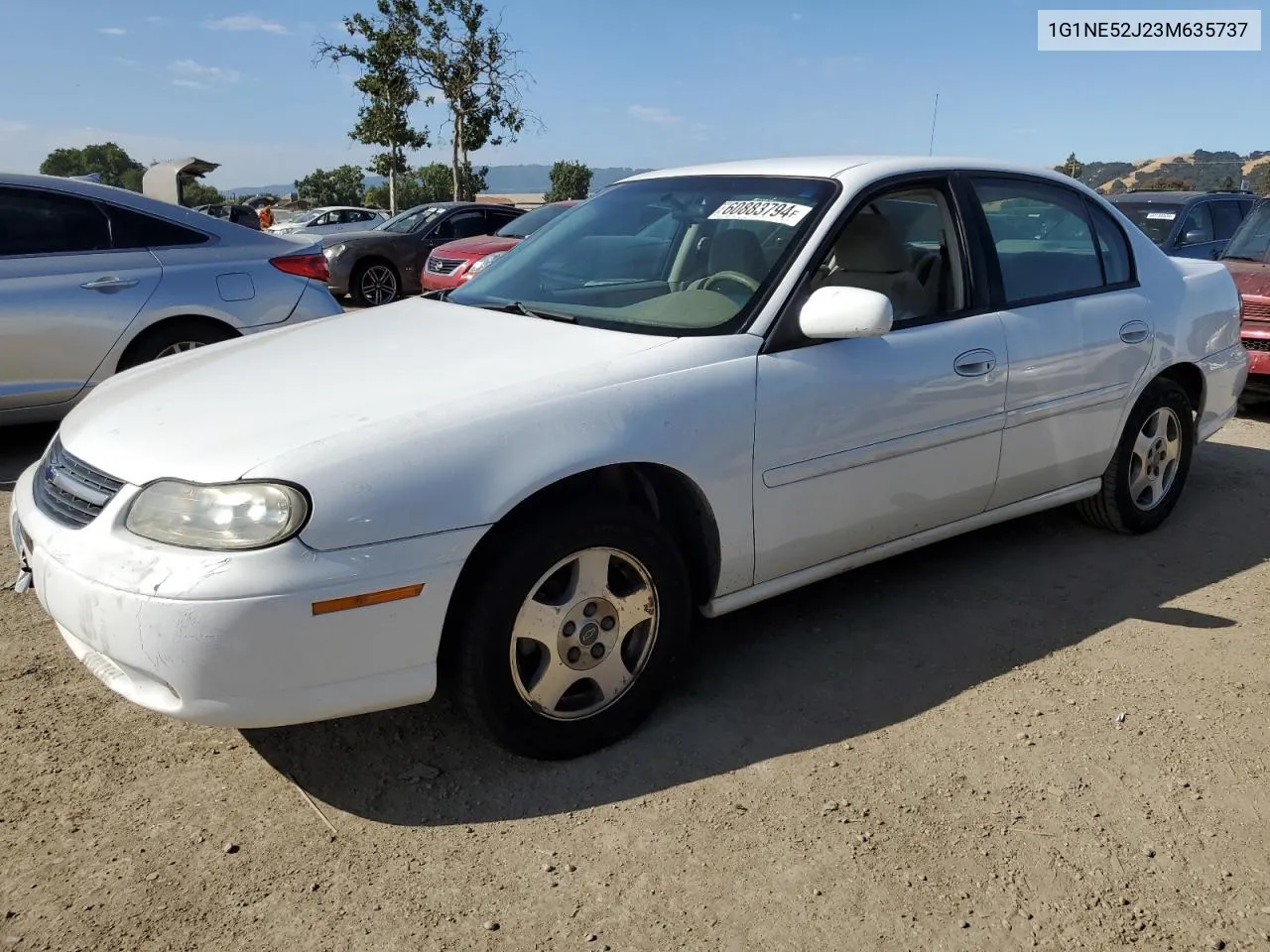 2003 Chevrolet Malibu Ls VIN: 1G1NE52J23M635737 Lot: 60883794