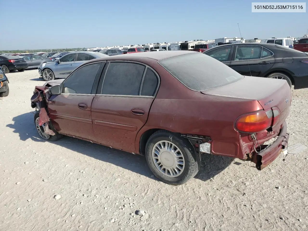 1G1ND52J53M715116 2003 Chevrolet Malibu