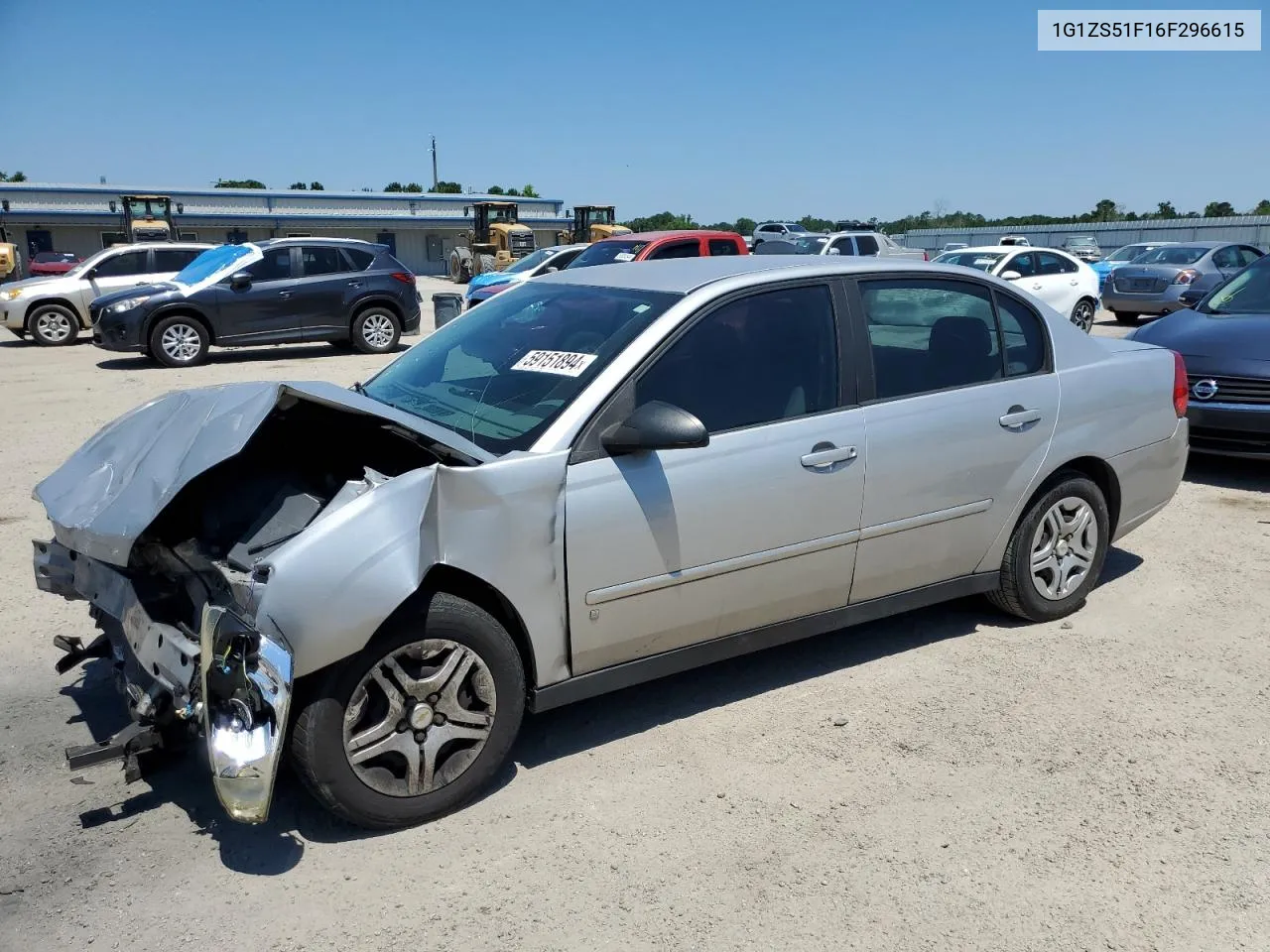 2006 Chevrolet Malibu Ls VIN: 1G1ZS51F16F296615 Lot: 59151894