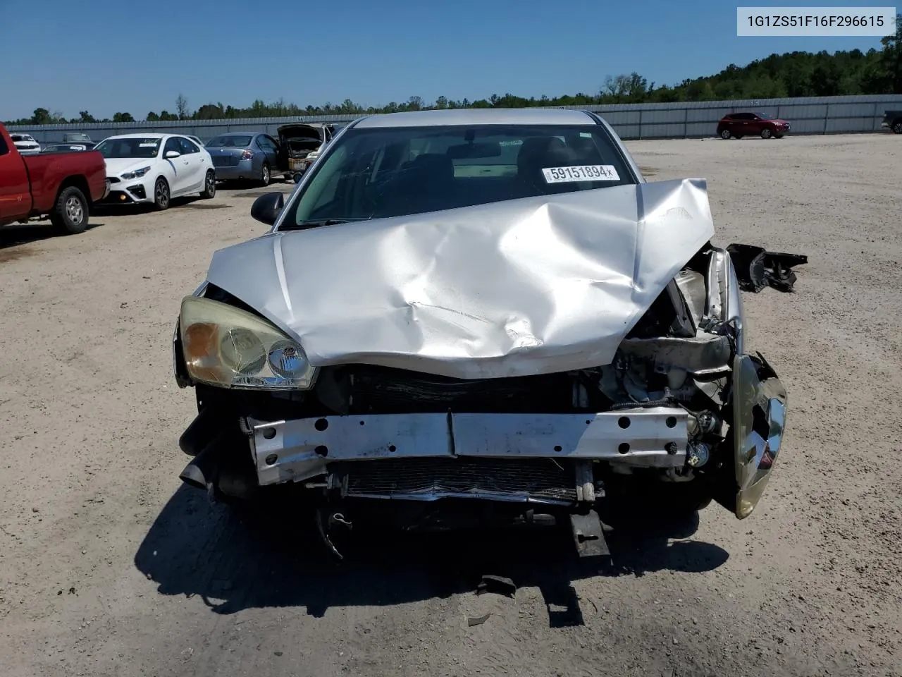 2006 Chevrolet Malibu Ls VIN: 1G1ZS51F16F296615 Lot: 59151894