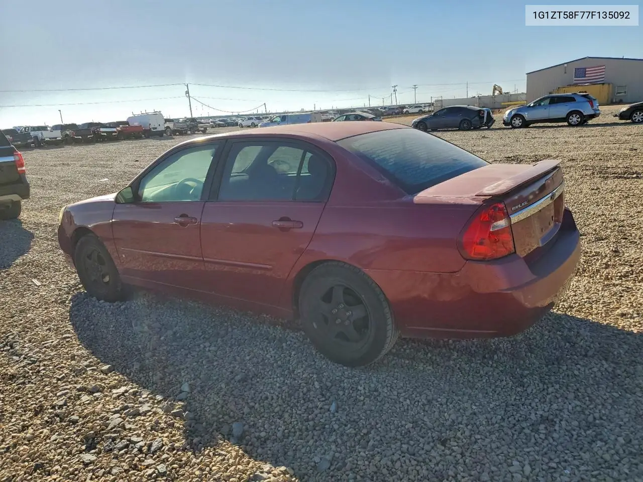 1G1ZT58F77F135092 2007 Chevrolet Malibu Lt