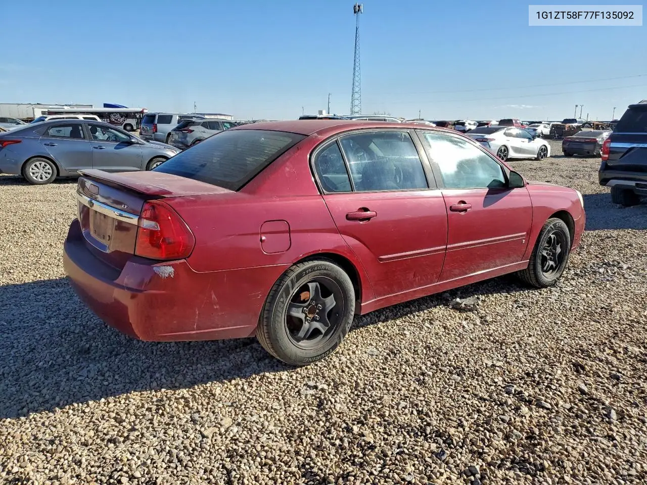 1G1ZT58F77F135092 2007 Chevrolet Malibu Lt