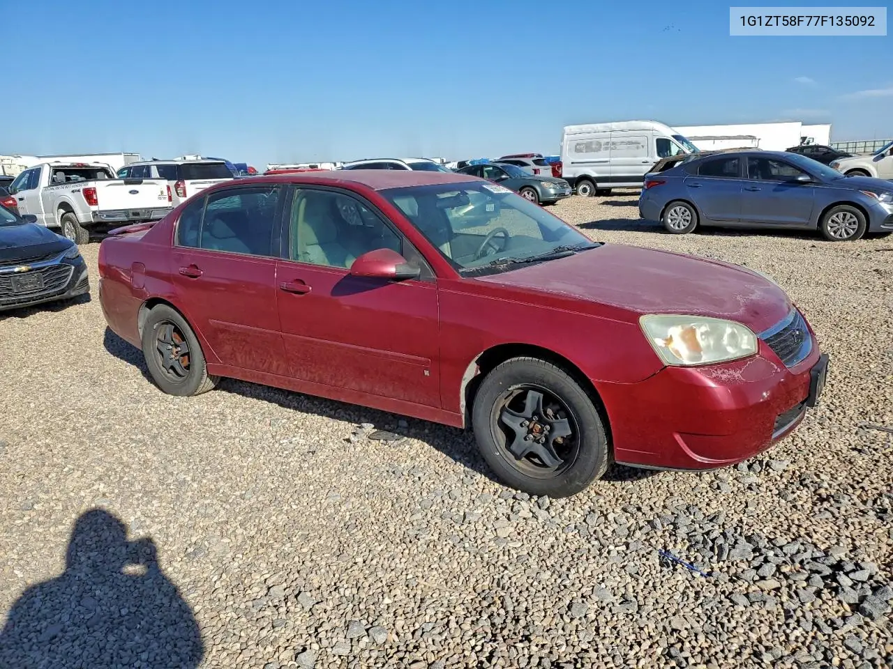 1G1ZT58F77F135092 2007 Chevrolet Malibu Lt