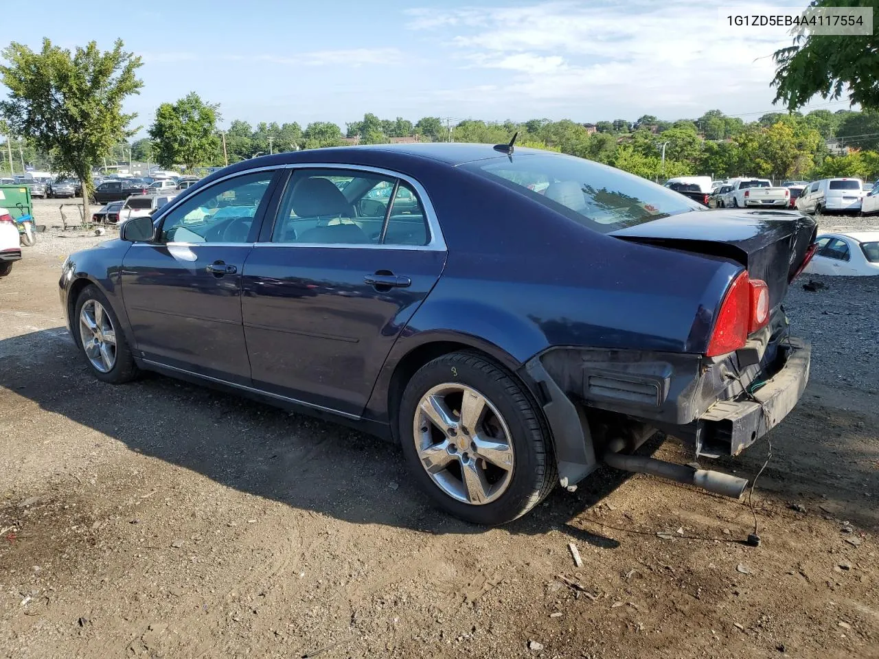 1G1ZD5EB4A4117554 2010 Chevrolet Malibu 2Lt