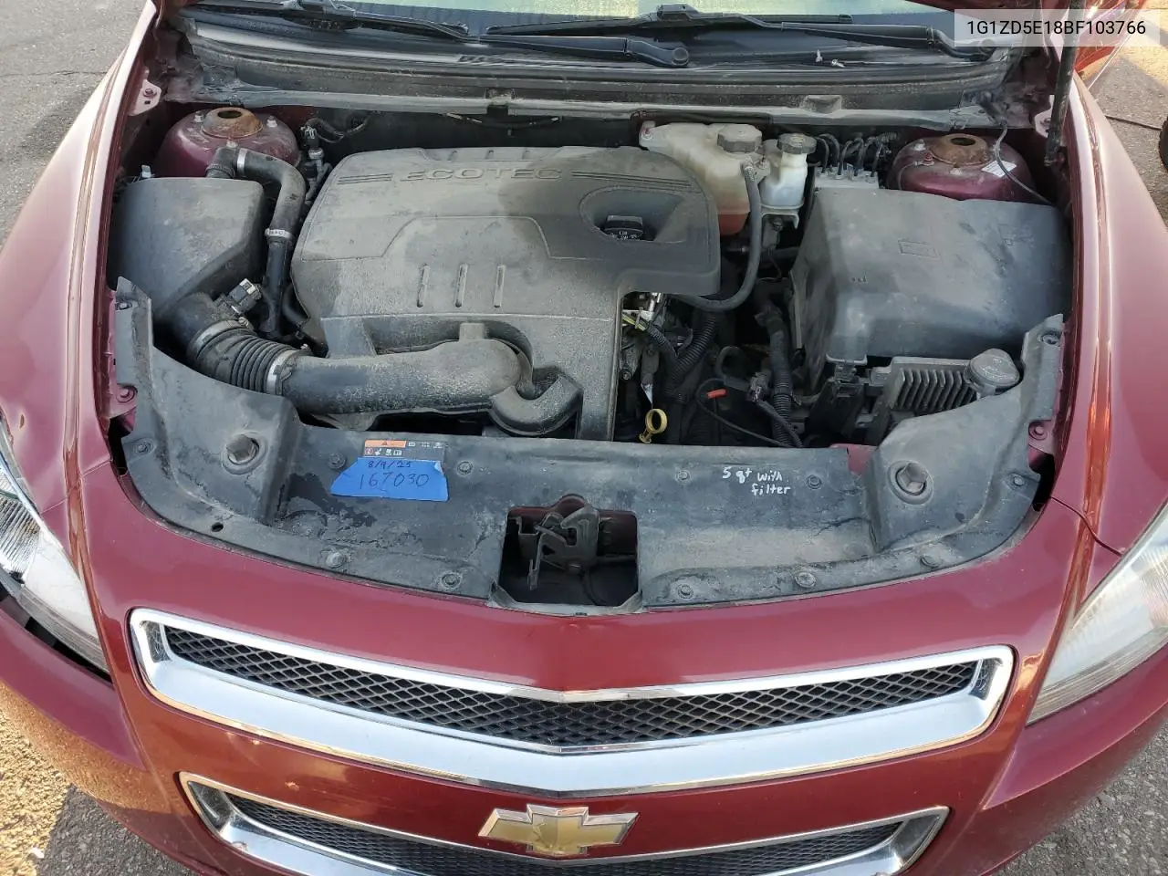 1G1ZD5E18BF103766 2011 Chevrolet Malibu 2Lt