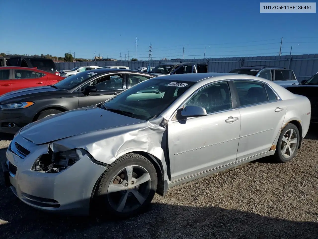 1G1ZC5E11BF136451 2011 Chevrolet Malibu 1Lt