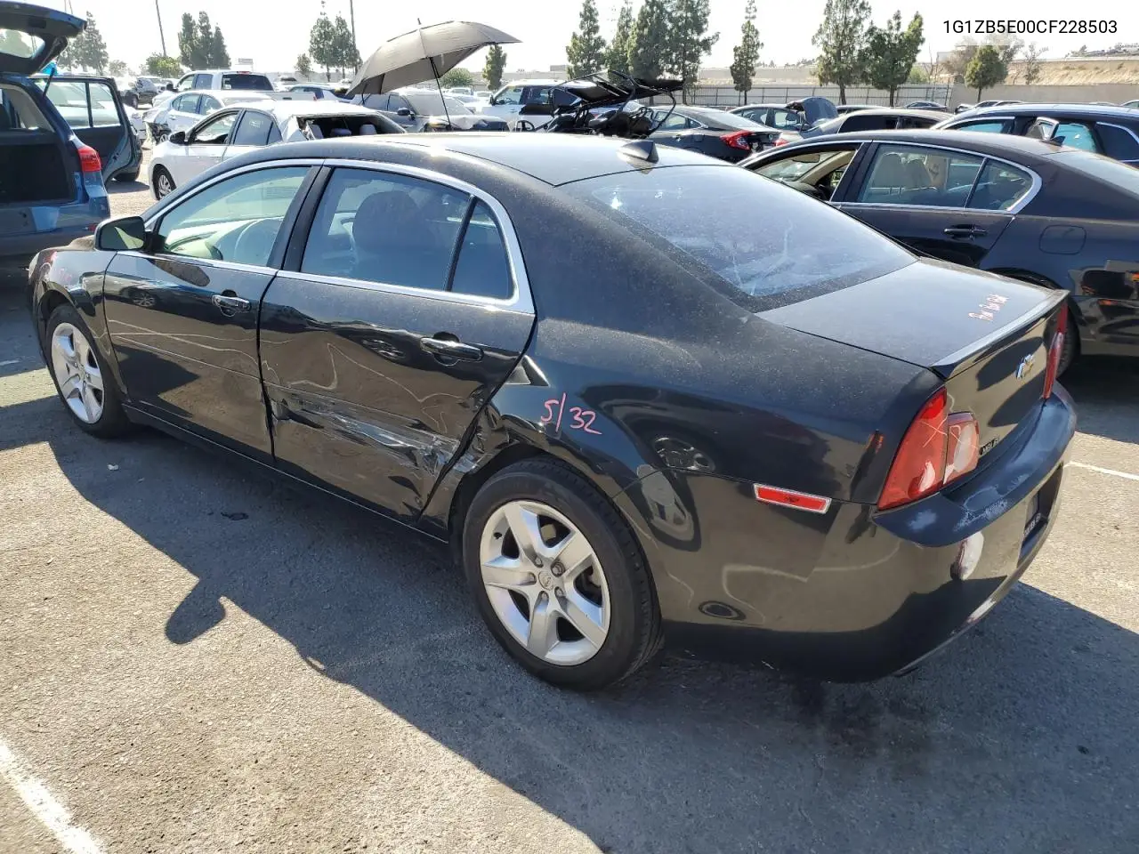 1G1ZB5E00CF228503 2012 Chevrolet Malibu Ls