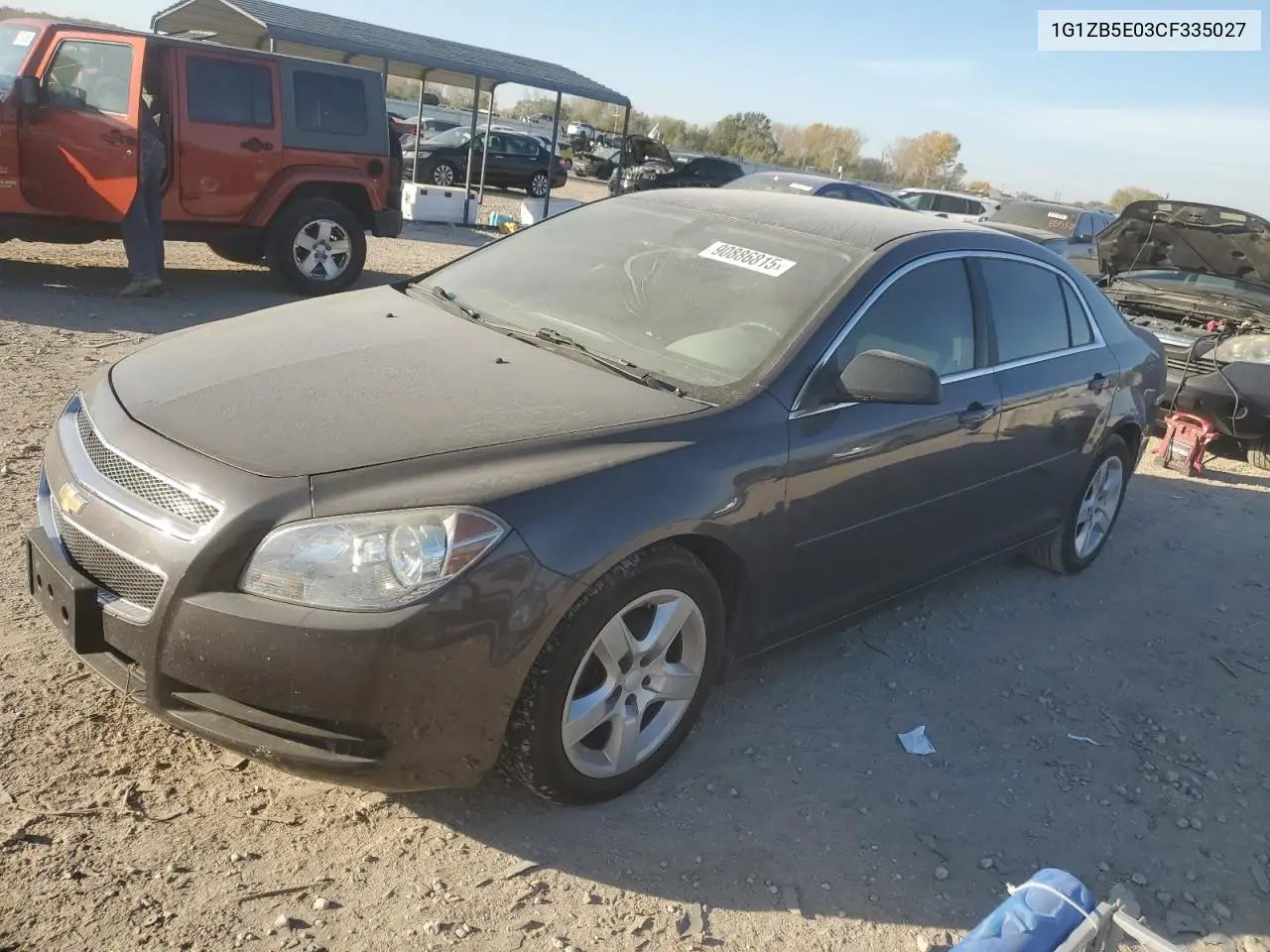 1G1ZB5E03CF335027 2012 Chevrolet Malibu Ls