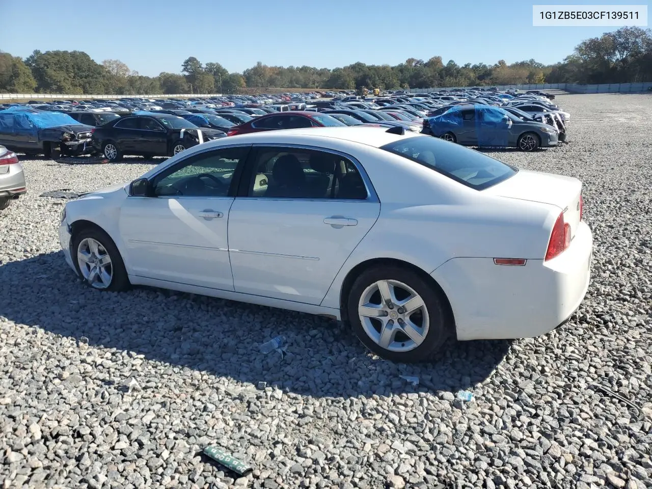 1G1ZB5E03CF139511 2012 Chevrolet Malibu Ls