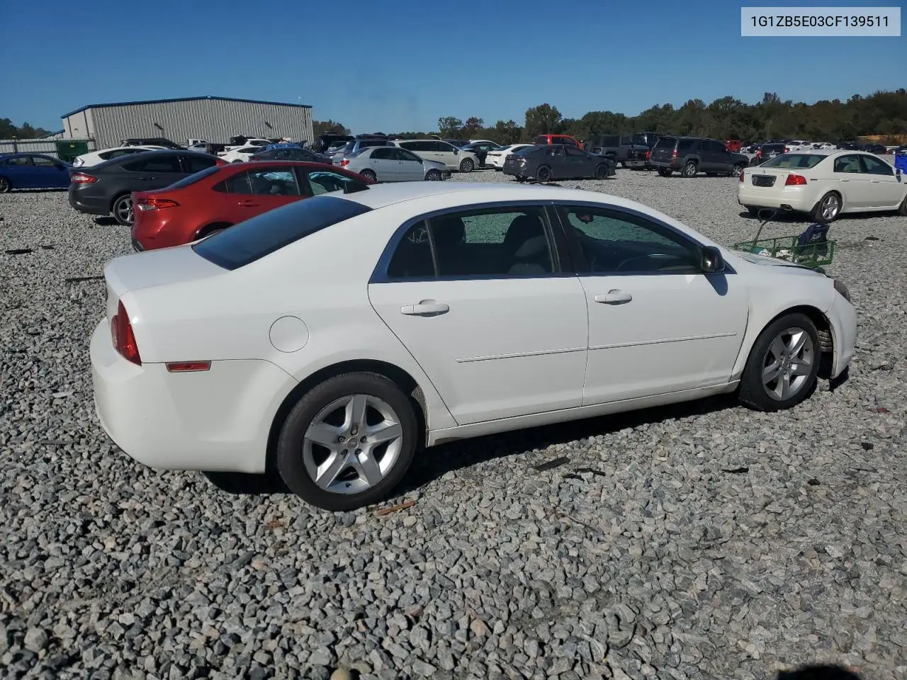 1G1ZB5E03CF139511 2012 Chevrolet Malibu Ls