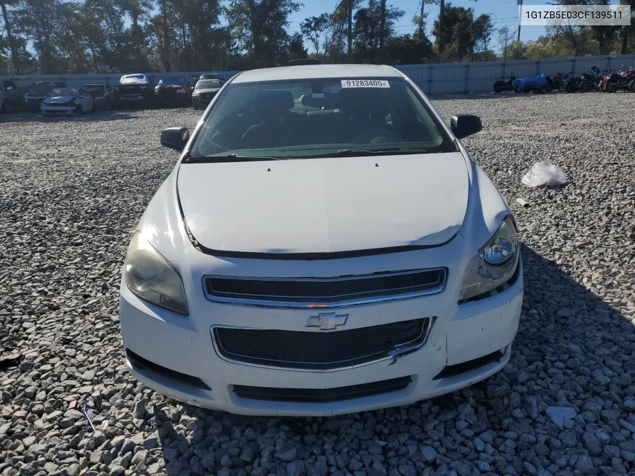 1G1ZB5E03CF139511 2012 Chevrolet Malibu Ls