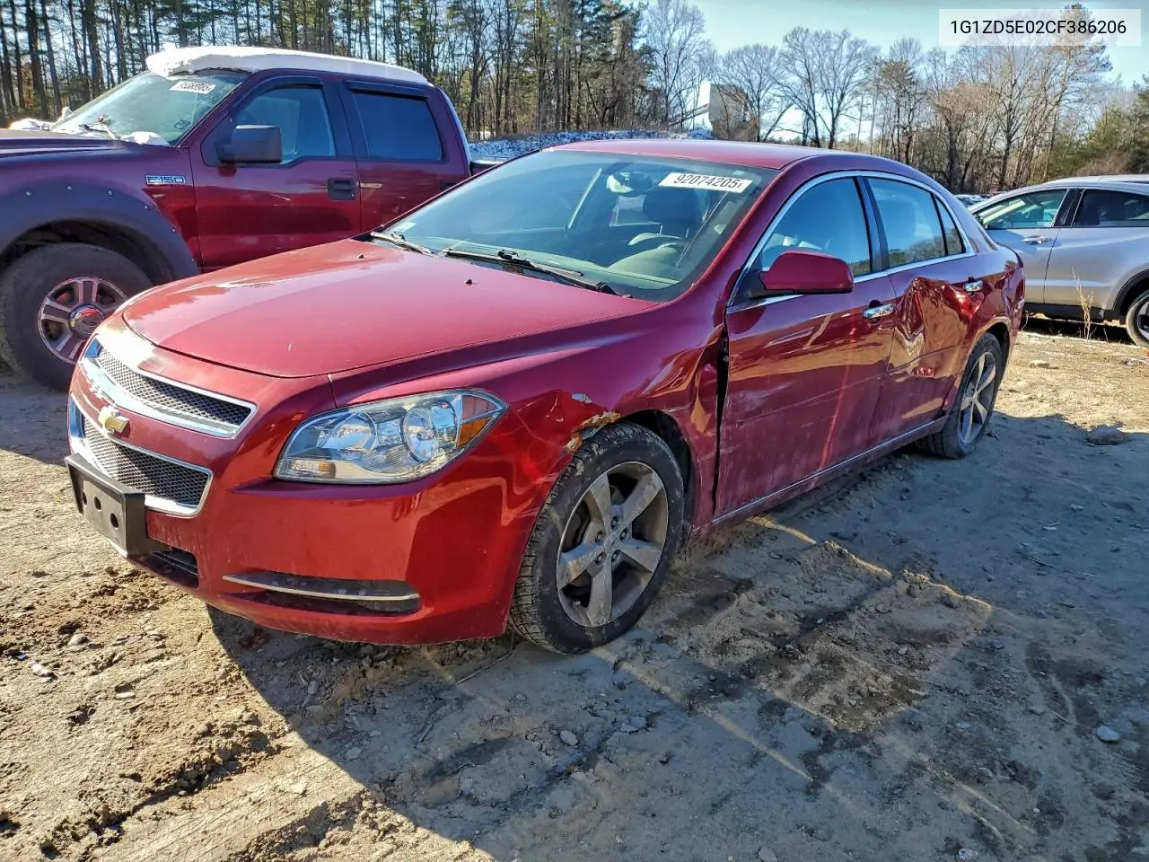 1G1ZD5E02CF386206 2012 Chevrolet Malibu 2Lt