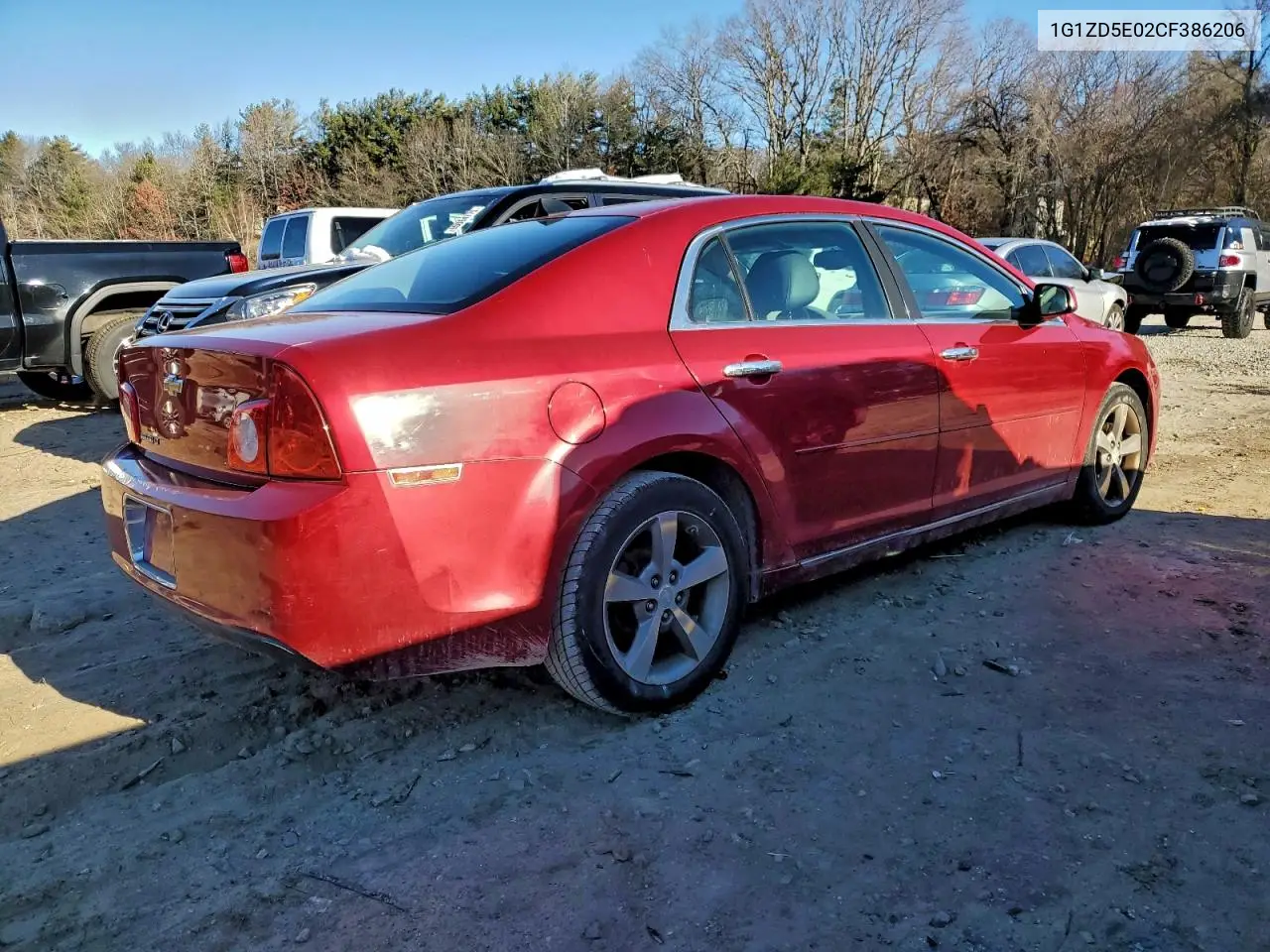 1G1ZD5E02CF386206 2012 Chevrolet Malibu 2Lt