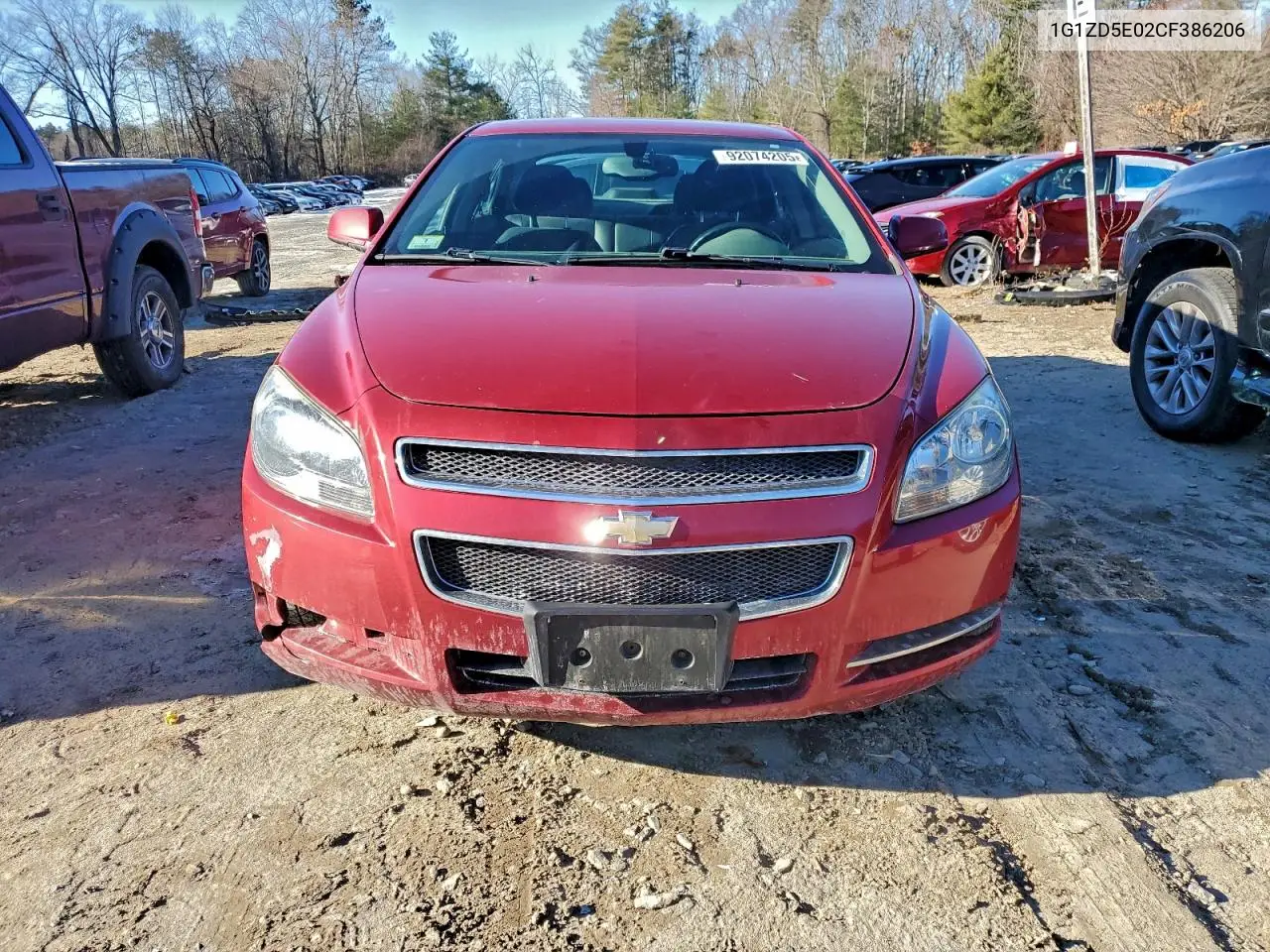 1G1ZD5E02CF386206 2012 Chevrolet Malibu 2Lt