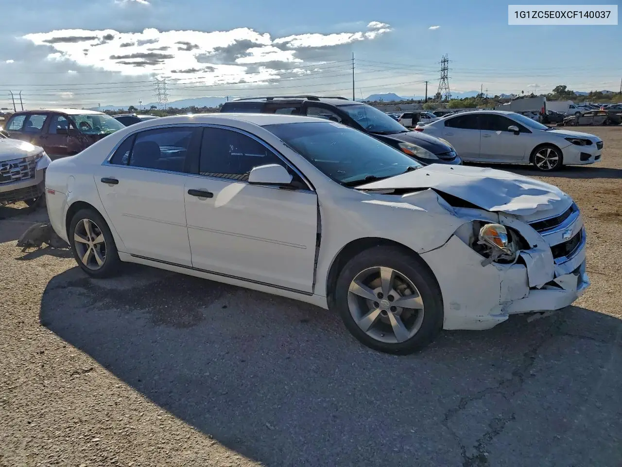 1G1ZC5E0XCF140037 2012 Chevrolet Malibu 1Lt